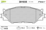VALEO Set placute frana VALEO 301035 (301035)