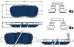 TRW Set placute frana TRW GDB3508BTE (GDB3508BTE)