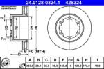 ATE Disc frana spate VW Crafter, MAN TGE ATE 24.0128-0324.1 (24.0128-0324.1)