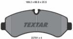 TEXTAR Set placute frana, frana disc TEXTAR 2279101 - fixbox