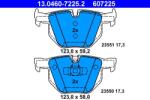 ATE Set placute frana ATE 13.0460-7225.2 (13.0460-7225.2)