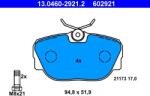 ATE Set placute frana ATE 13.0460-2921.2 (13.0460-2921.2)
