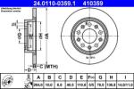ATE Disc frana spate Alfa Romeo Giulietta ATE 24.0110-0359.1 (24.0110-0359.1)