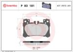BREMBO Set placute frana BREMBO P 83 181 (P 83 181)
