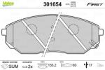 VALEO Set placute frana VALEO 301654 (301654)