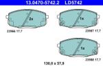 ATE Set placute frana, frana disc ATE 13.0470-5742.2 - fixbox
