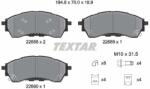 TEXTAR Set placute frana TEXTAR 2268801 (2268801)