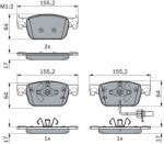 Bosch Set placute frana BOSCH 0 986 424 433 (0 986 424 433)
