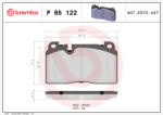 BREMBO Set placute frana BREMBO P 85 122 (P 85 122)