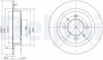 DELPHI Disc frana DELPHI BG3126 (BG3126) - fixbox
