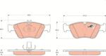 TRW Set placute frana TRW GDB1205 (GDB1205)