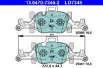 ATE Set placute frana ATE 13.0470-7345.2 (13.0470-7345.2)