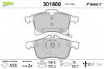 VALEO Set placute frana VALEO 301860 (301860)