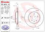 BREMBO Disc frana BREMBO 09. A972.11 (09.A972.11)