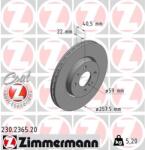 ZIMMERMANN Disc frana ZIMMERMANN 230.2365. 20 (230.2365.20)