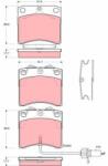 TRW Set placute frana, frana disc TRW GDB1368 - fixbox