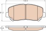 TRW Set placute frana TRW GDB3562 (GDB3562)