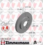 ZIMMERMANN Disc frana ZIMMERMANN 400.3602. 20 (400.3602.20)