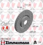 ZIMMERMANN Disc frana ZIMMERMANN 230.2366. 52 (230.2366.52)