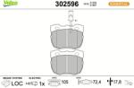 VALEO Set placute frana VALEO 302596 (302596)