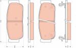 TRW Set placute frana TRW GDB3413 (GDB3413)