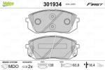 VALEO Set placute frana VALEO 301934 (301934)