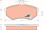 TRW Set placute frana TRW GDB826 (GDB826)