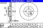ATE Disc frana fata BMW Seria 3 E30, Z1 ATE 24.0122-0122.1 (24.0122-0122.1)