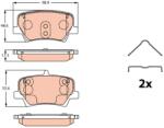 TRW Set placute frana TRW GDB2277 (GDB2277)