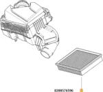 Original Renault Filtru aer ORIGINAL RENAULT 82 00 576 596 (82 00 576 596)