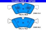 ATE Set placute frana ATE 13.0460-7220.2 (13.0460-7220.2)