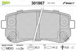 VALEO Set placute frana VALEO 301867 (301867)