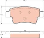 TRW Set placute frana TRW GDB1714 (GDB1714)