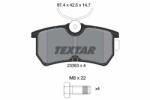 TEXTAR Set placute frana, frana disc TEXTAR 2335301 - fixbox