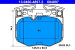 ATE Set placute frana ATE 13.0460-4897.2 (13.0460-4897.2) - fixbox
