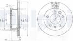 DELPHI Disc frana DELPHI BG3236 (BG3236) - fixbox