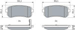 Bosch Set placute frana BOSCH 0 986 494 140 (0 986 494 140)