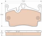 TRW Set placute frana TRW GDB1961 (GDB1961)