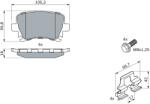 Bosch Set placute frana BOSCH 0 986 494 595 (0 986 494 595)
