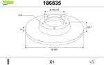 VALEO Disc frana VALEO 186835 (186835) - fixbox