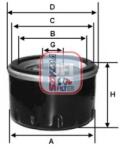 SOFIMA Filtru ulei SOFIMA S 3545 R (S 3545 R) - fixbox