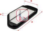 SOFIMA Filtru aer SOFIMA S 3701 A (S 3701 A) - fixbox