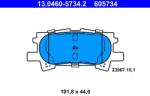 ATE Set placute frana ATE 13.0460-5734.2 (13.0460-5734.2)