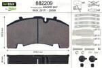VALEO Set placute frana VALEO 882209 (882209)