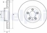 DELPHI Disc frana DELPHI BG9168C (BG9168C) - fixbox