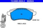ATE Set placute frana ATE 13.0460-2624.2 (13.0460-2624.2) - fixbox