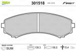 VALEO Set placute frana VALEO 301518 (301518)
