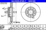 ATE Disc frana fata PowerDisc Audi A4 B5/B6, A6 C4 ATE 24.0325-0105.1 (24.0325-0105.1)