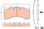 TRW Set placute frana TRW GDB5098 (GDB5098)
