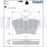 DELPHI Set placute frana DELPHI LP1745 (LP1745)